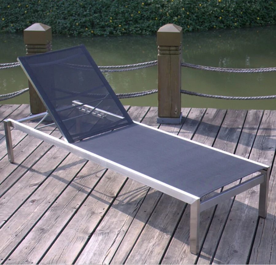 Outdoor Furniture Beach chair Aluminum Beach Sun lounger  sun bed lounger for beach or hotel