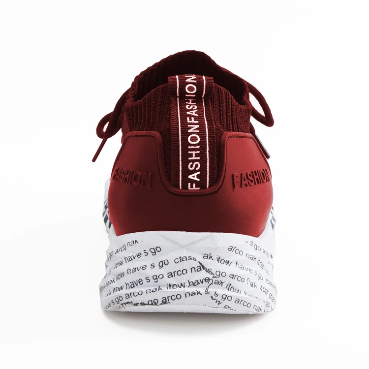 2021 Latest Stylish Soft Sole Knitter Upper Men Gym Sports Shoes Trainers Sneakers