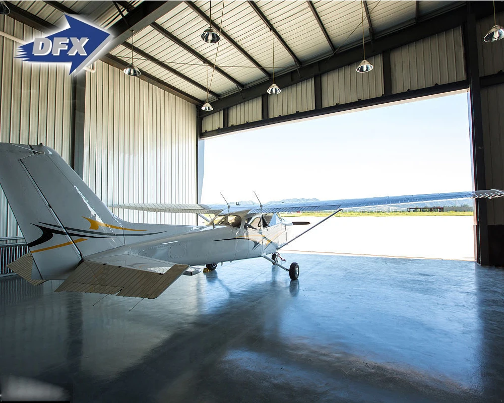 DFX competitive price steel structure portable aircraft hangar