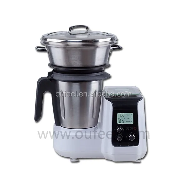 Cooking machine with LCD adjustable speed