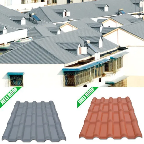 JIELI bamboo style synthetic resin roof tile