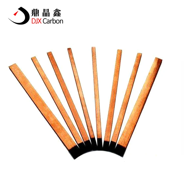 Flat arc air gouging carbon electrode rod