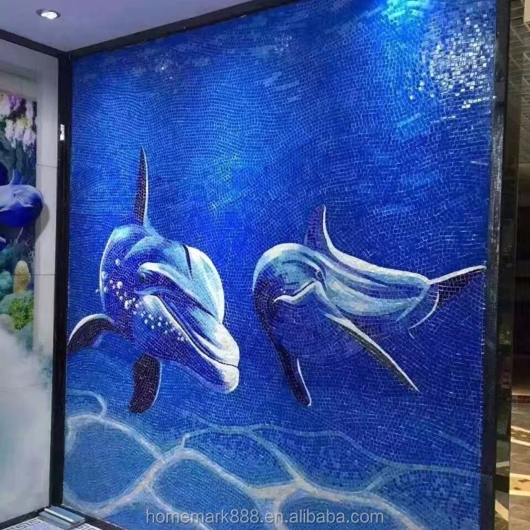 4mmThickness Interior Wall Decorative Luxury Glass Mosaic for Living Room