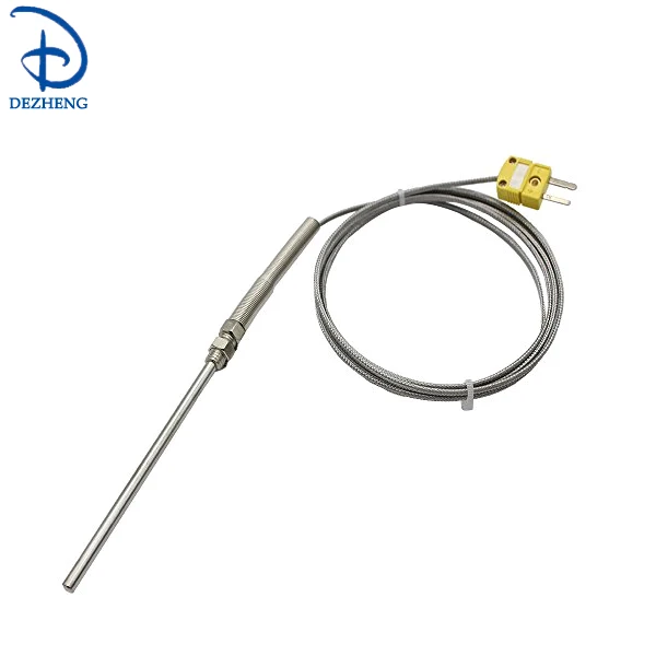 1-3mm diameter probe thermocouple sensor with plug