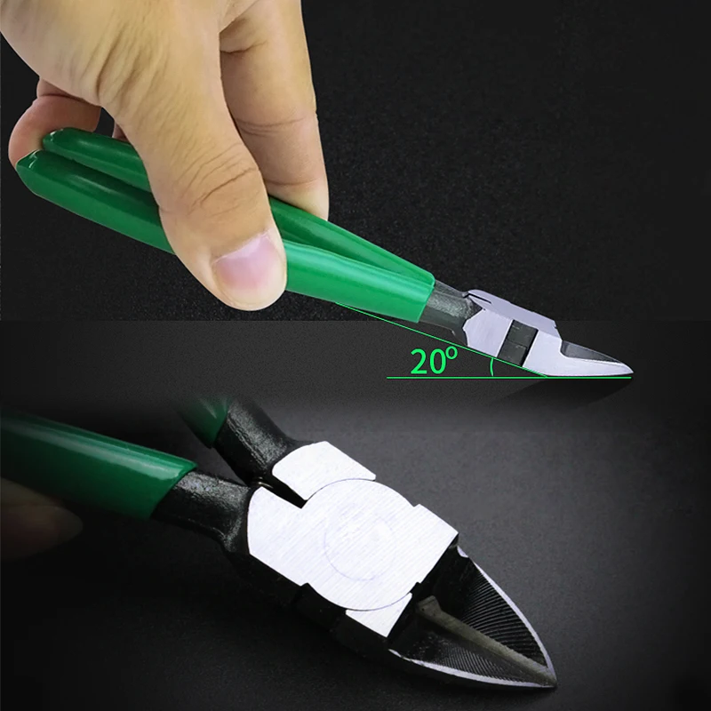 LAOA 7 inch Diagonal pliers for Jewelry CR-V Plastic pliers Nippers Electrical Wire Cable Cutters
