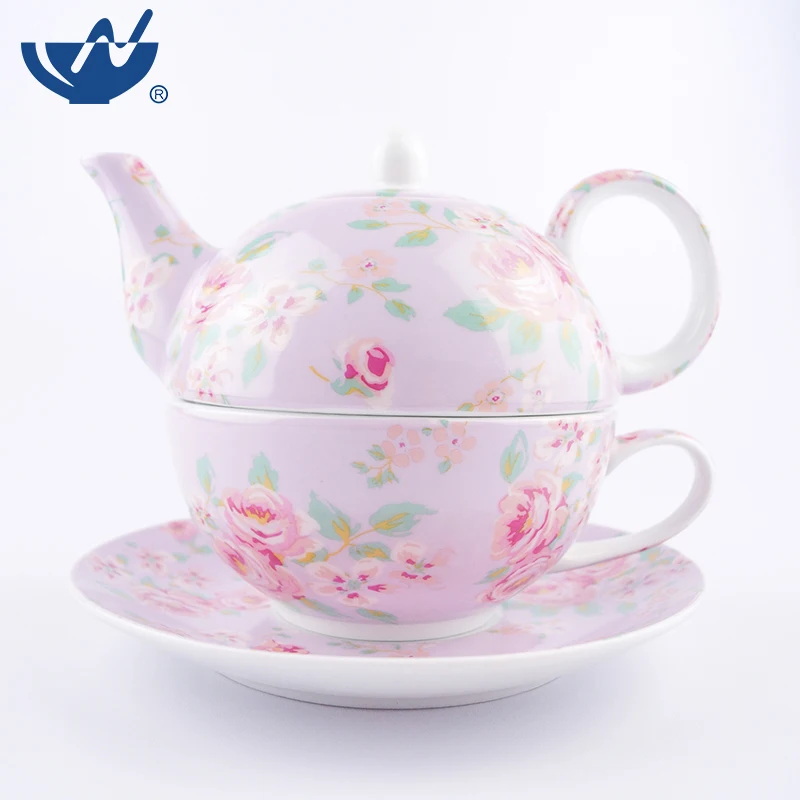One Person Grace Luxurious Fine Bone China European Tea Set Porcelain For Gift