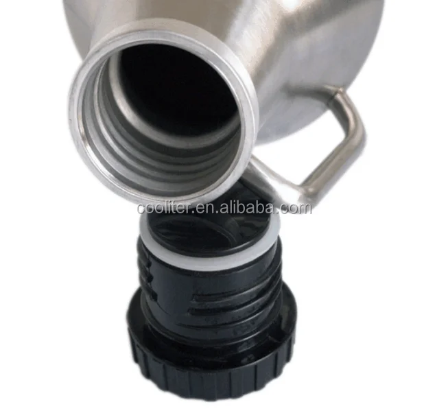 Vacuum Sealed Wide-mouth Growler 64 Oz Black