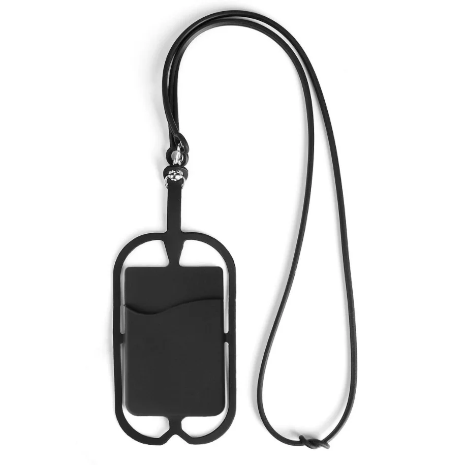 
Custom neck silicone cell phone lanyard strap case 