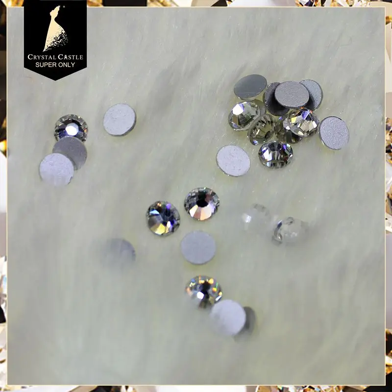 Glitter Rhinestones Clear White Flatback No Hotfix Strass No Glue Back Nail Rhinestone Non Hotfix  For Nail Art Decoration