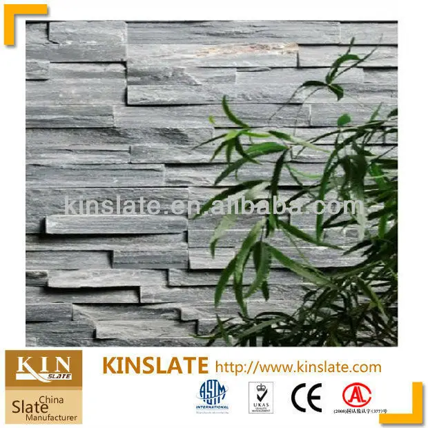 Серая MAX 3D ступенчатая шиферная настенная облицовочная панель/настенный шпон