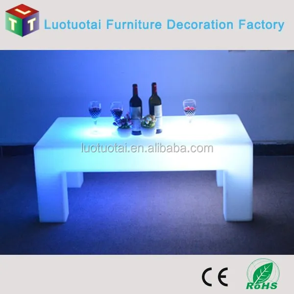 Illuminated Living Room use LED Tea table/LED Coffee Table