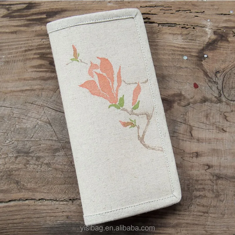 
unique hemp wallet with button 