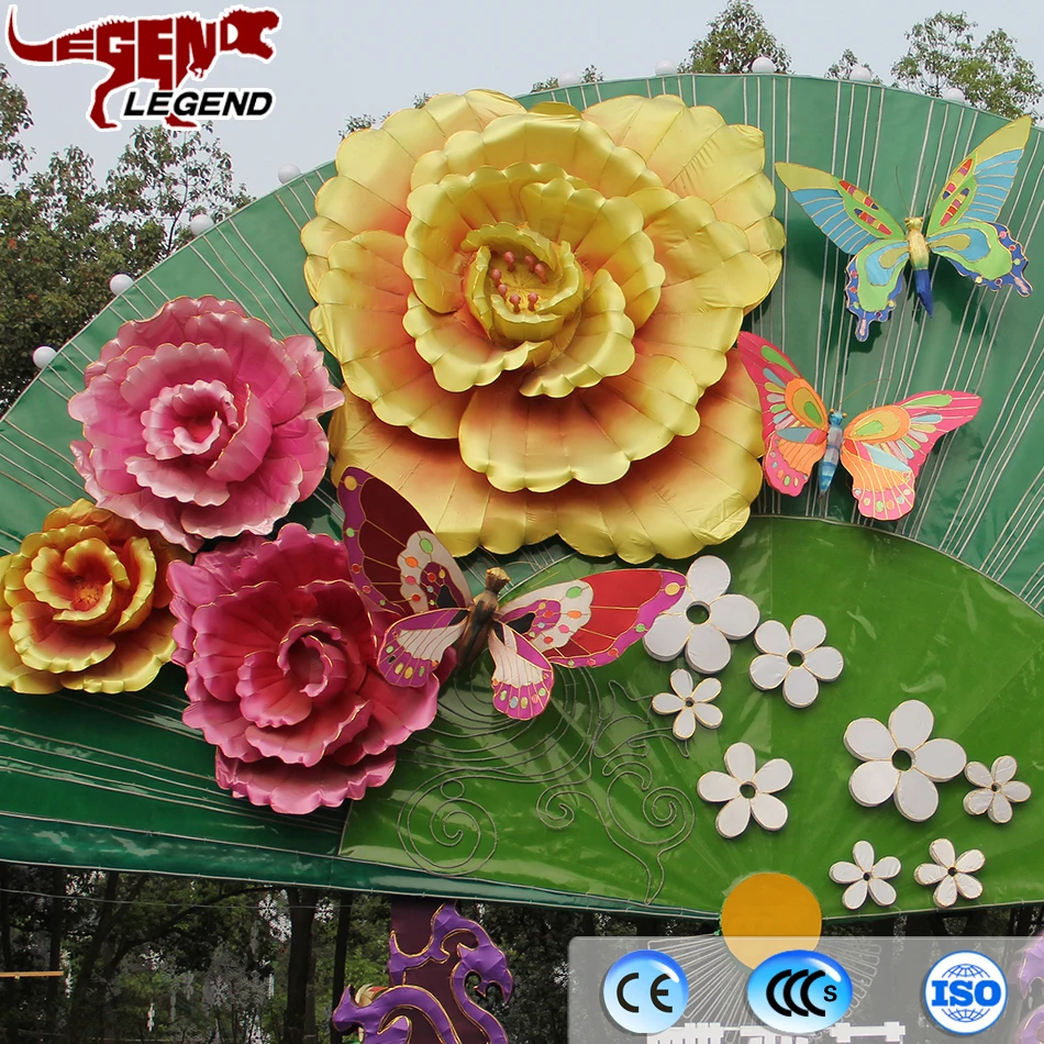 Amusement park decoration beautiful phenix lantern for sale