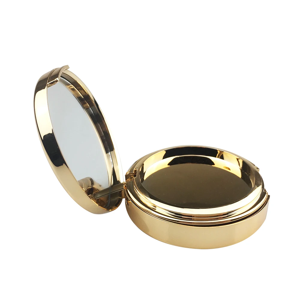 Customized 15g 0.5oz Empty Luxurious Gold Foundation Make-up Powder Container Air Cushion Puff Case