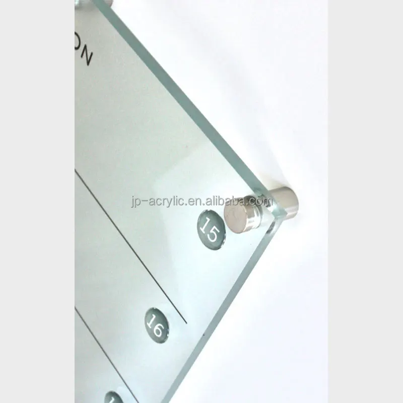 Wholesale Wall Mounted Floating Clear Acrylic Calendar Dry Erase Board