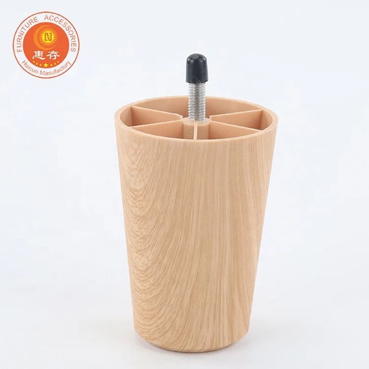 Plastic H100mm furniture book shelf & coffee desk legs retailer with M8 screw