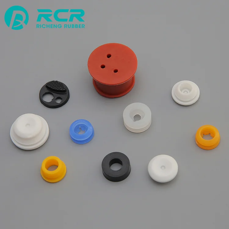 Heat-resistant Customized color stoppers / silicone rubber plugs for Electronic equipment