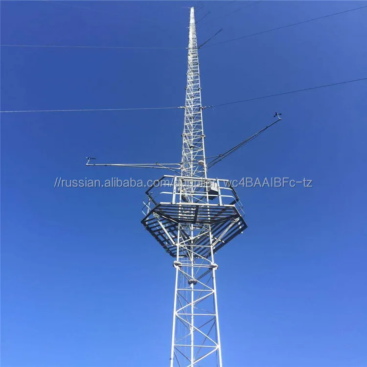 тарелок наружная треугольная стальная труба с гальваническим покрытием железная проволока 80 м ветровая мачта