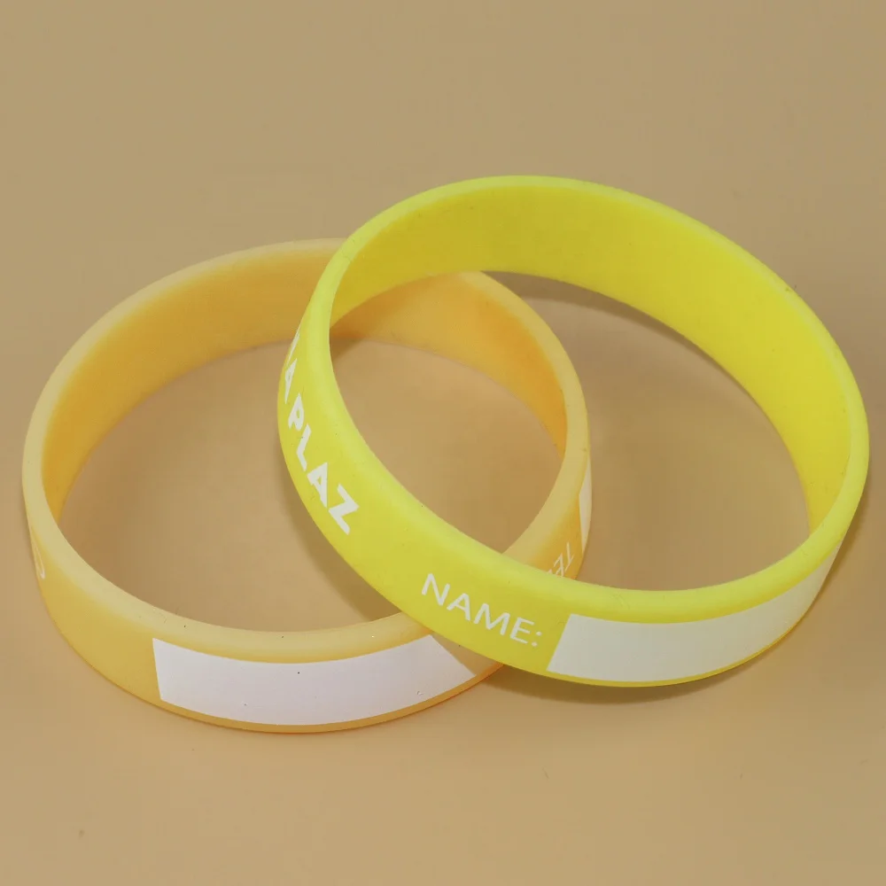 New style name tag rubber silicon wristbands for events