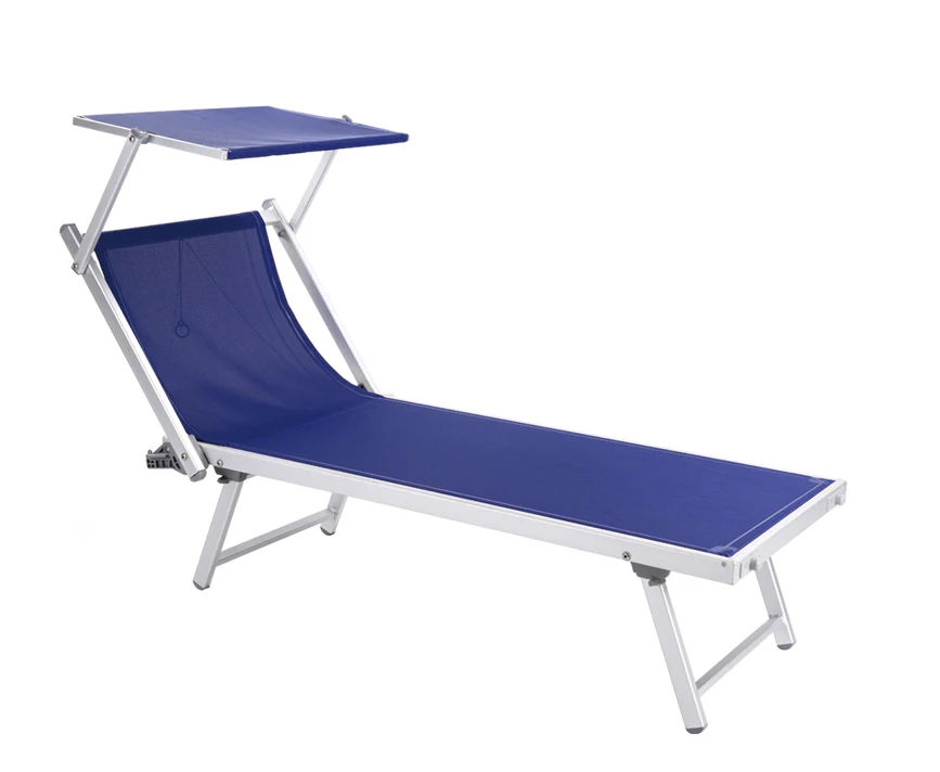 camping folding beach garden outdoor patio  foldable portable bed sun lounger with canopy chair