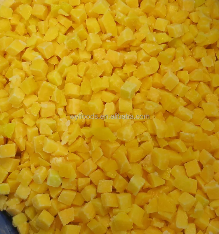 IQF Fruit Frozen Yellow Peach Dice in frozen fruits