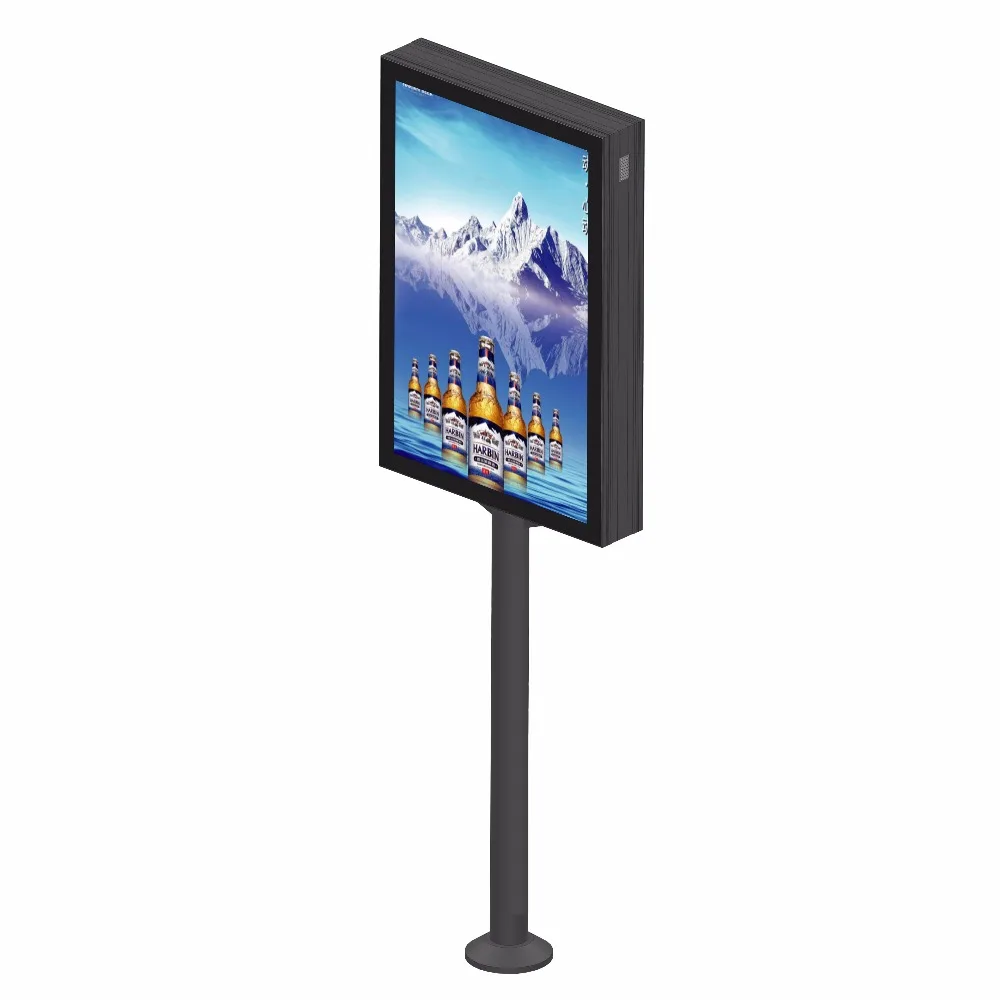 City Street Pillar Advertising Lamp Post Light Box