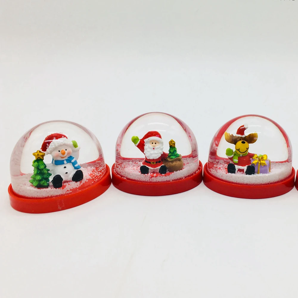 Holiday Gifts Christmas Figurines Inside Plastic Snow Globe Snow Ball