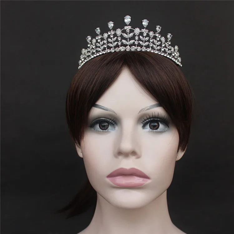 
Fashion wedding gold hair accessories crystal bride hair band silvery 