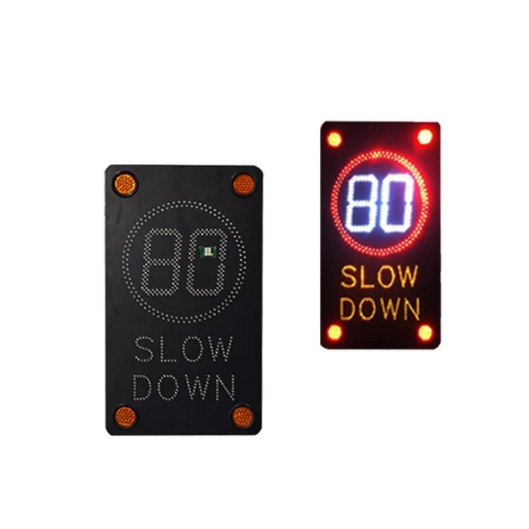 Solar Powered Traffic Speed Limit Warning Vehicle Activated Radar Detector Speed Signs