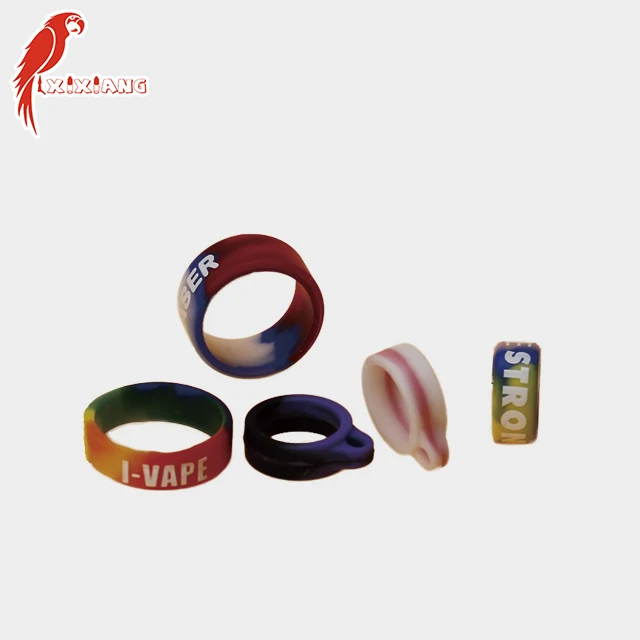Wholesale Vape Band Protect Decoration Ring Silicon Vape bands customized logo vape band and drip tip