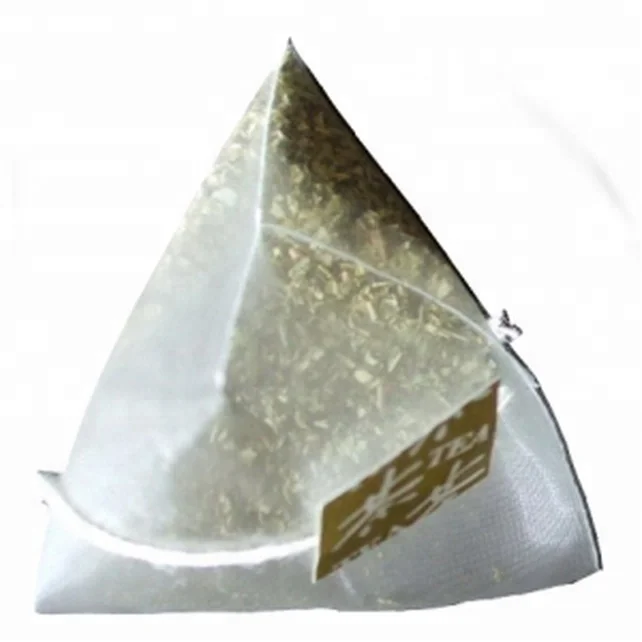100% Pure Natural Green Tea Packing Size 65 X 80 mm Nylon Pyramid Loose Leaf Green Tea