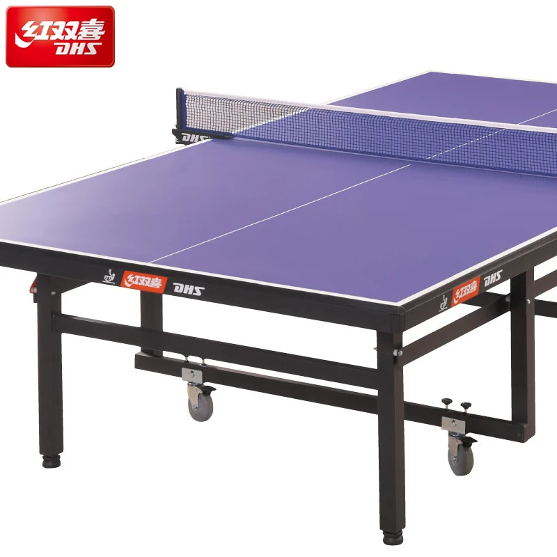 
T1024 25mm ittf approved professional moveable and foldable DHS indoor pingpong table tennis table 