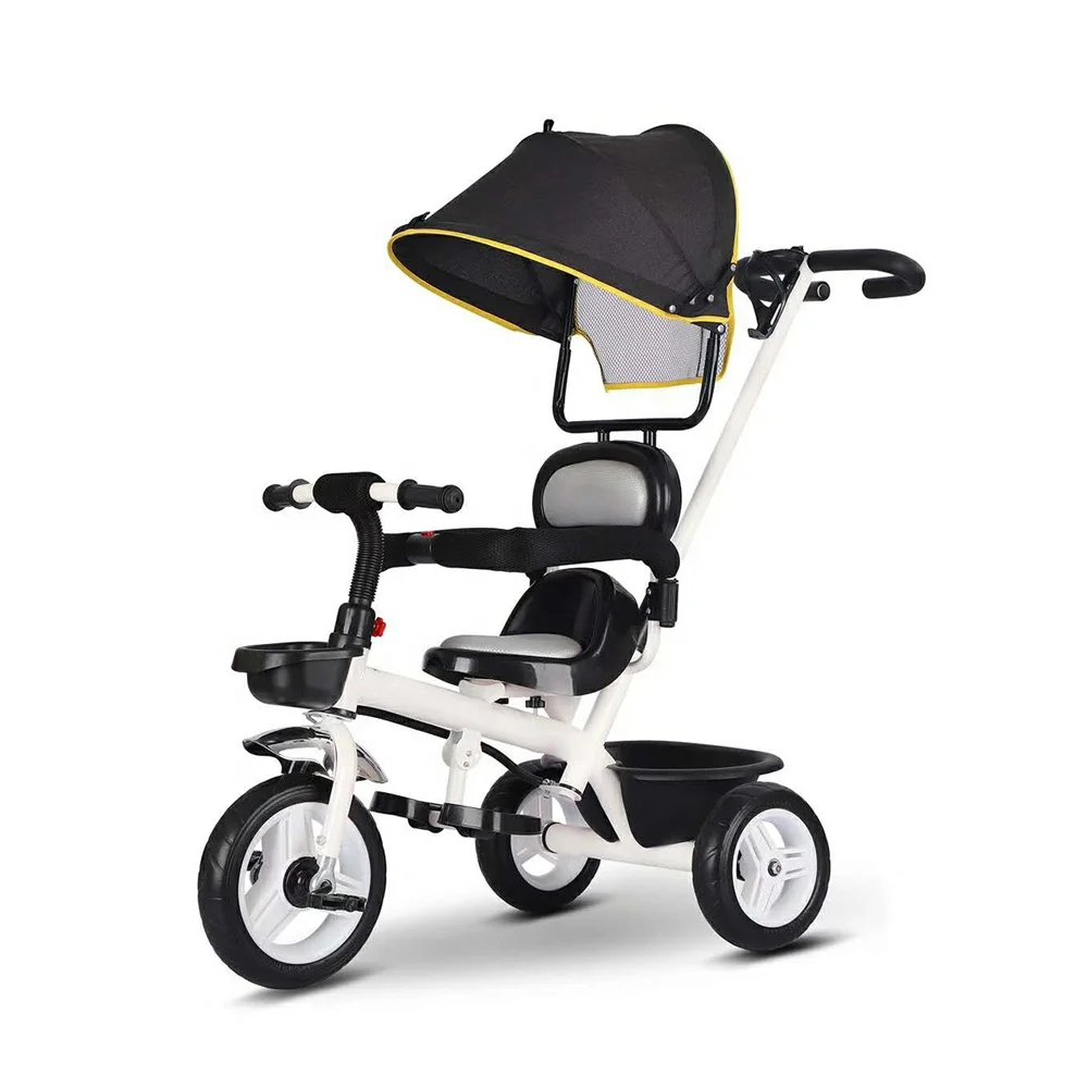 Factory price plastic baby children walkers tricycles with cover 713