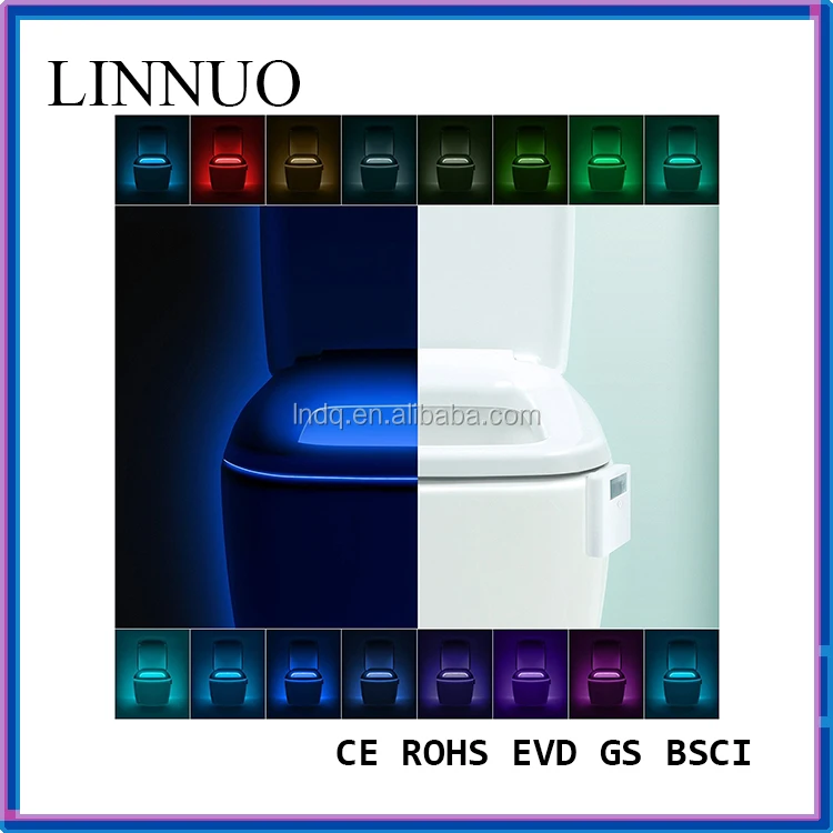 
Internal Memory, Light Detection,16-Color Motion Sensor LED Toilet Light 