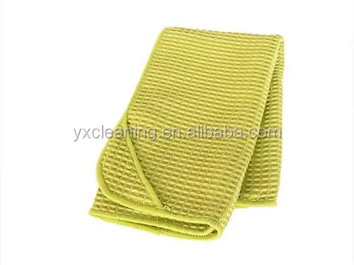 Waffle weave 450gsm microfiber kitchen cleaning cloth