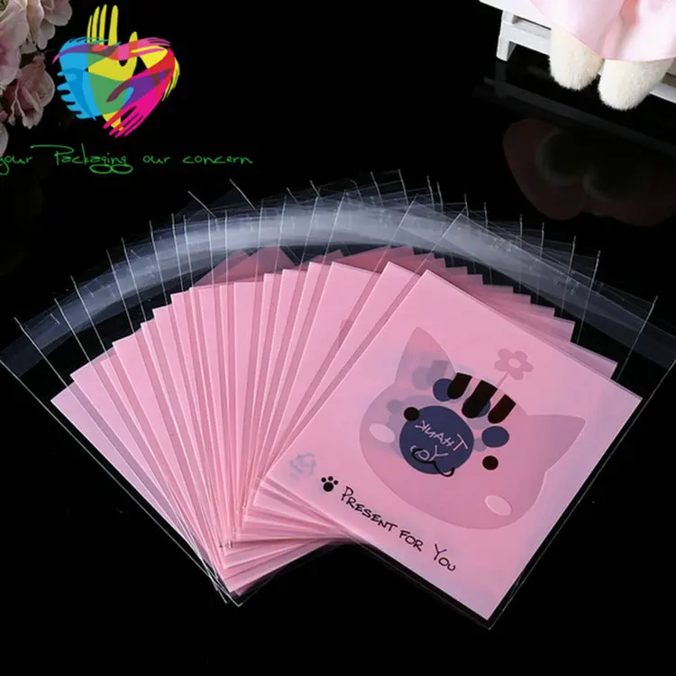 2017 Alibaba China OPP CPP PP Polypropylene Plastic Gift Bag For Cookies Biscuits Cracker Packing