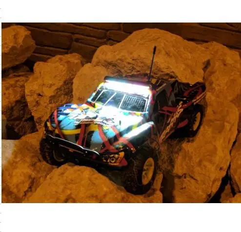 RC Aluminum Light Bar Super 8 LED - Fit on Chidren RC Car Toys for Kids RC Toy