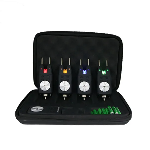 Color Roller Wheel 100% Water resistant Fishing Bite Alarm 3 Alarms and 1 Receiver