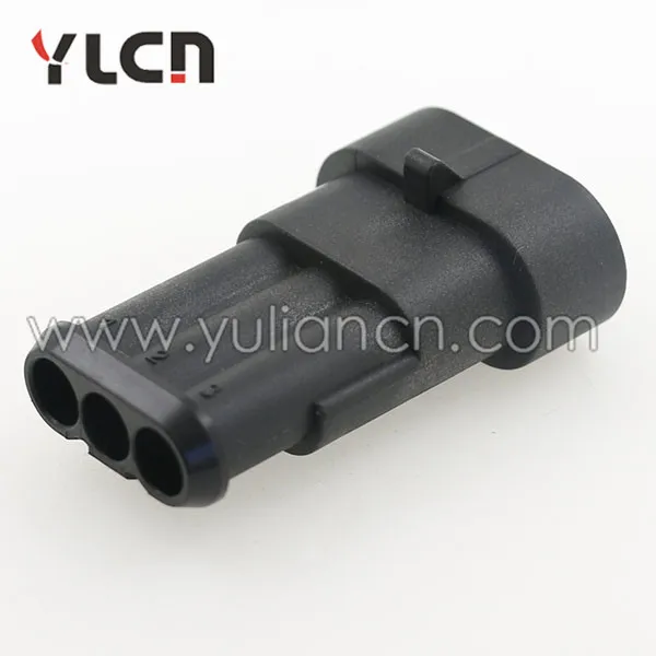 3 pin Tyco/Amp мужской авто электрические разъемы и герметичный разъем