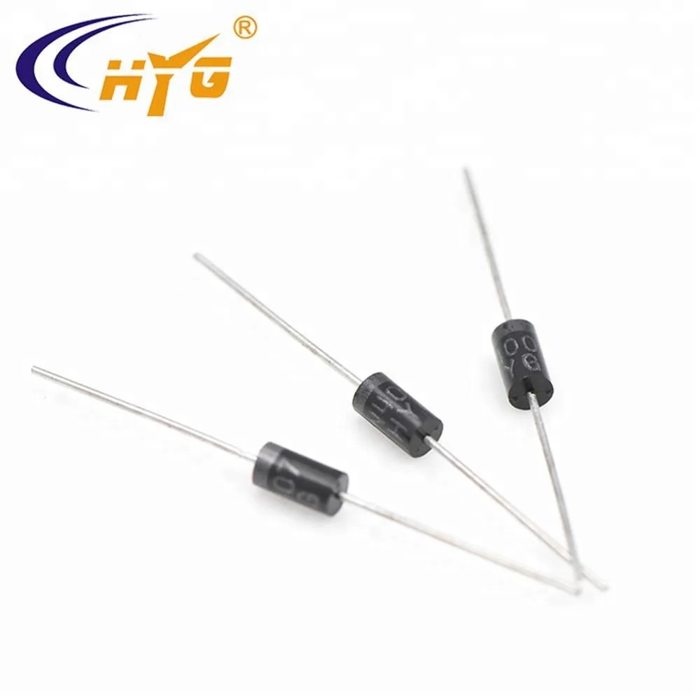 Выпрямительный диод 1N4007 DO-41 Пакет подключаемого диода 1A 1000V 1N4007 Выпрямительные диоды