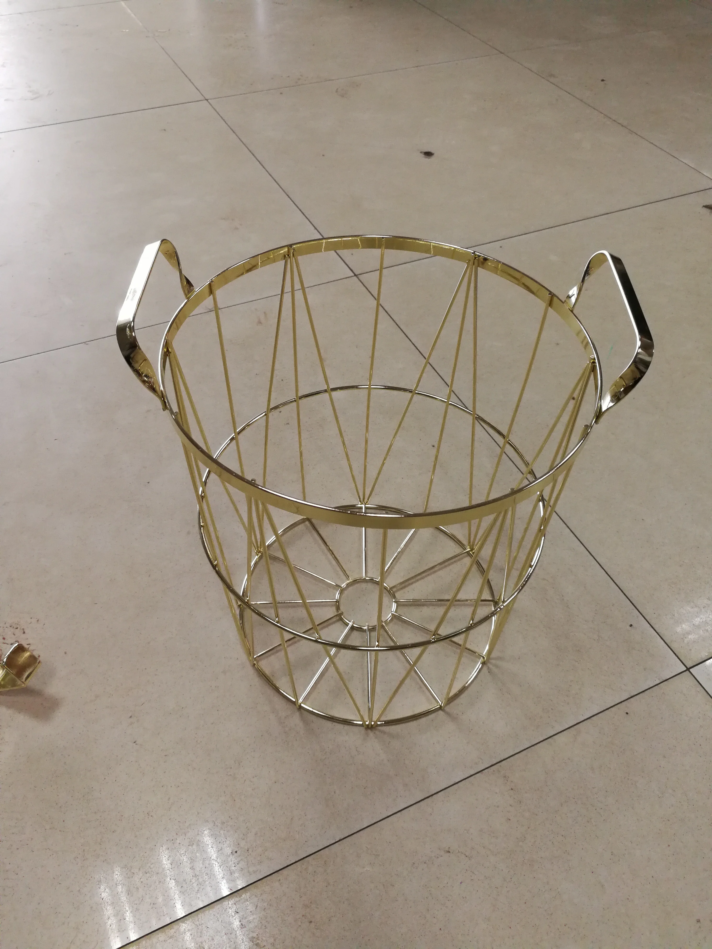 Корзина для хранения белья из металлической проволоки с деревянной крышкой корзины игрушек