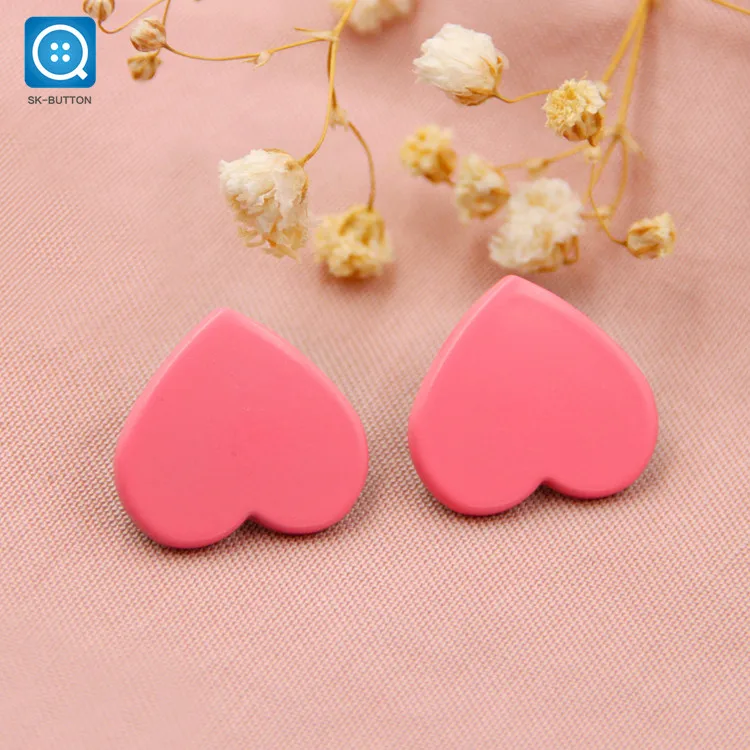Newest Zinc Alloy Snaps Button Heart Shape and Can be Customized Denim Metal Snap Button
