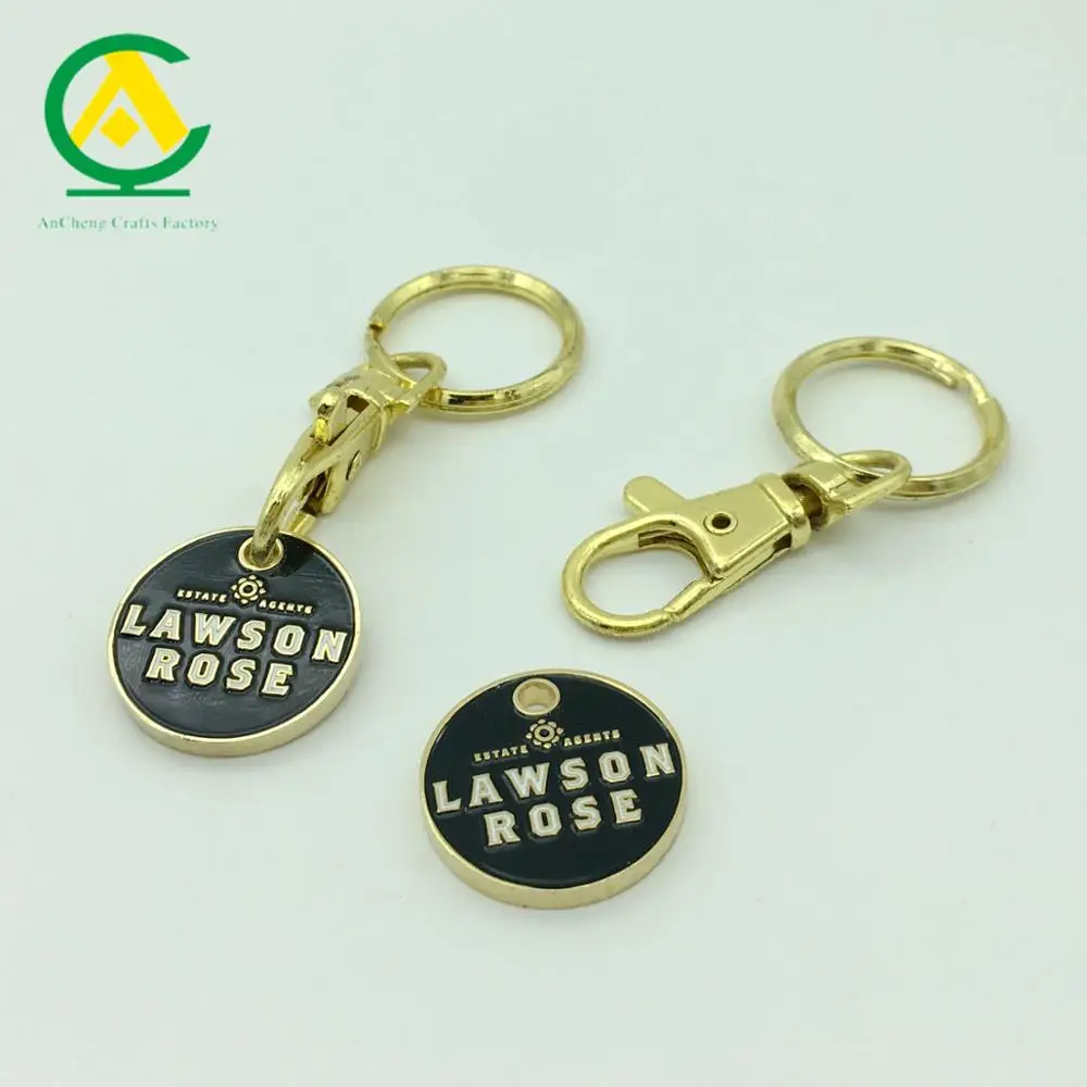 2023 металлический брелок для монет под заказ сувенирный