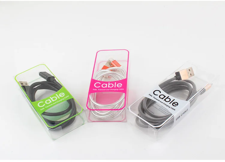Wholesale pvc material electronic usb cable line packaging