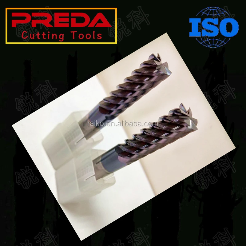 CNC Mills Cutting Tools 6 Flutes finishing Solid Carbide Square End Mill cutting tools ferramentas flat end mill