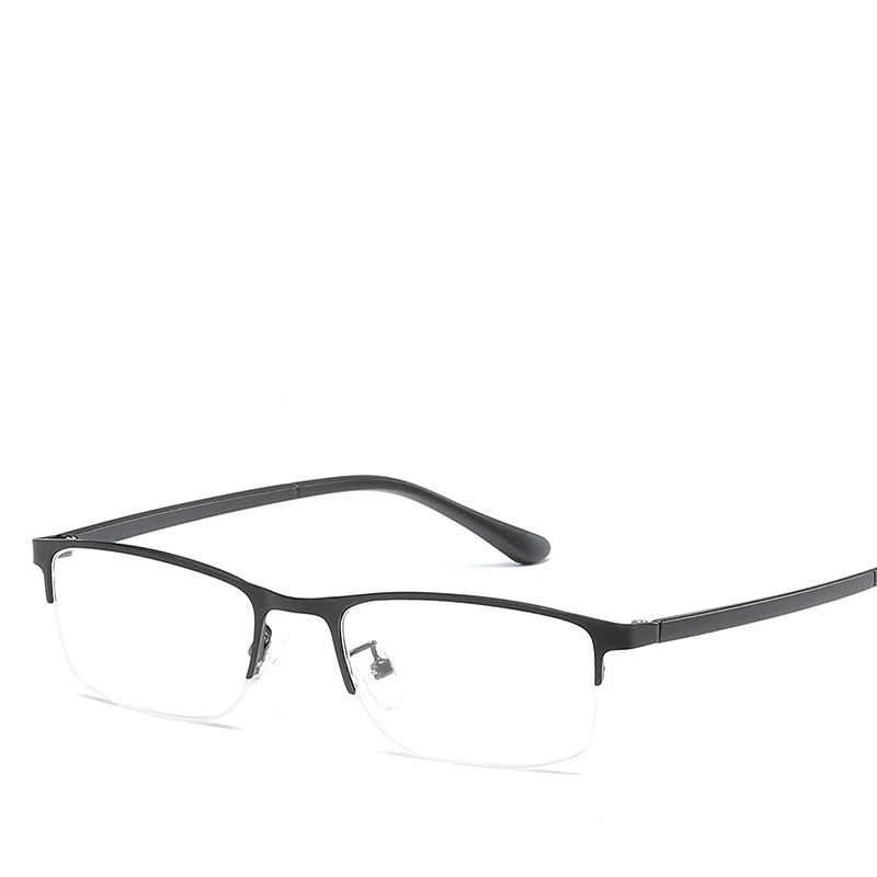 Rectangular Half Rim Half Frame Optical Business Glasses Reading Glasses For Men
