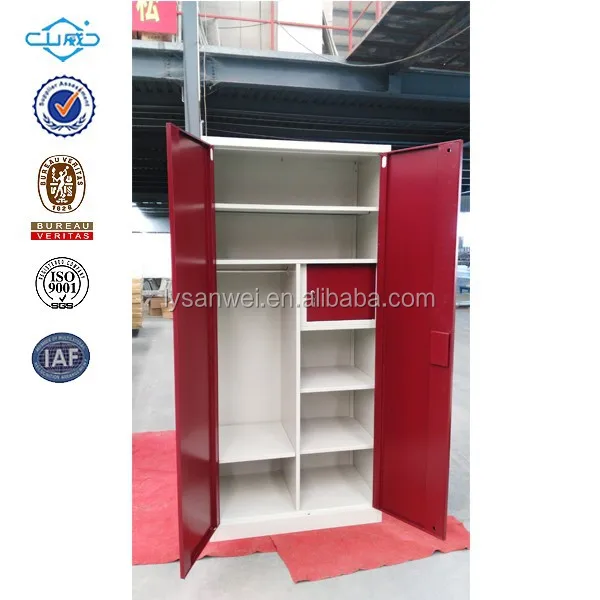 cheapest modern sliding bedroom steel clothes almirah Wardrobe