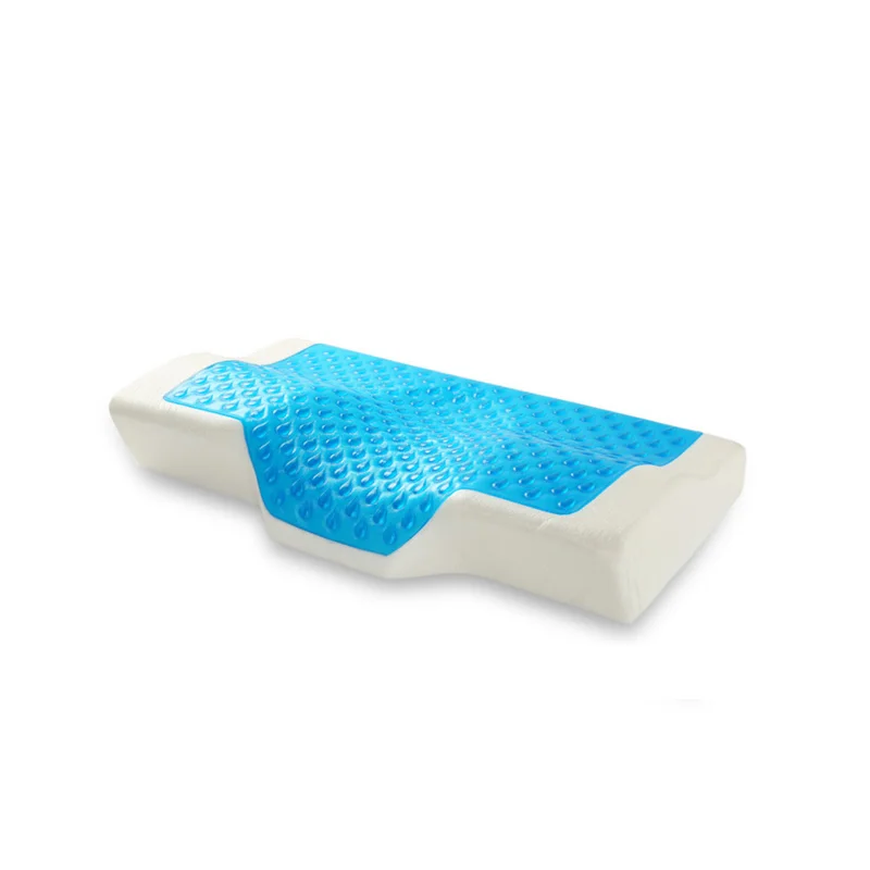 
Summer cooling couch cushion blue gel memory foam pillow 
