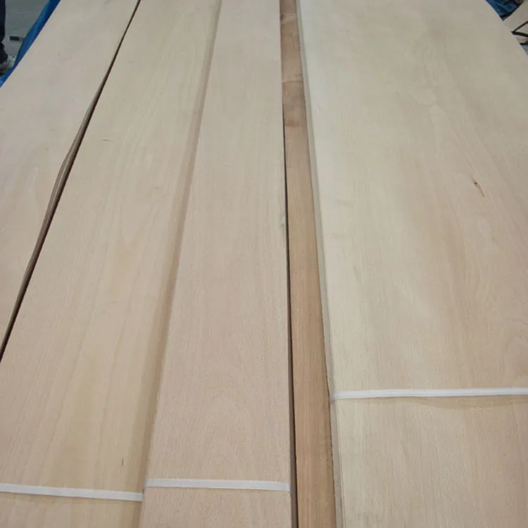 China factory supply natural steamed white beech veneer price list
