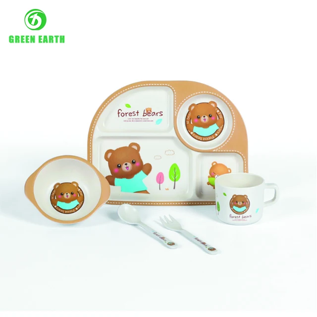 divided wholesale dinnerware	bamboo baby bowl light-weight pla tableware
